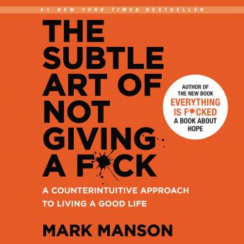Subtle Art of Not Giving a F*ck Audiobook cover